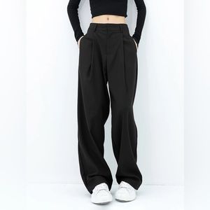 🖤 laid back luxury oversized trousers • XS • high waist • wide legs • NEW! 🖤